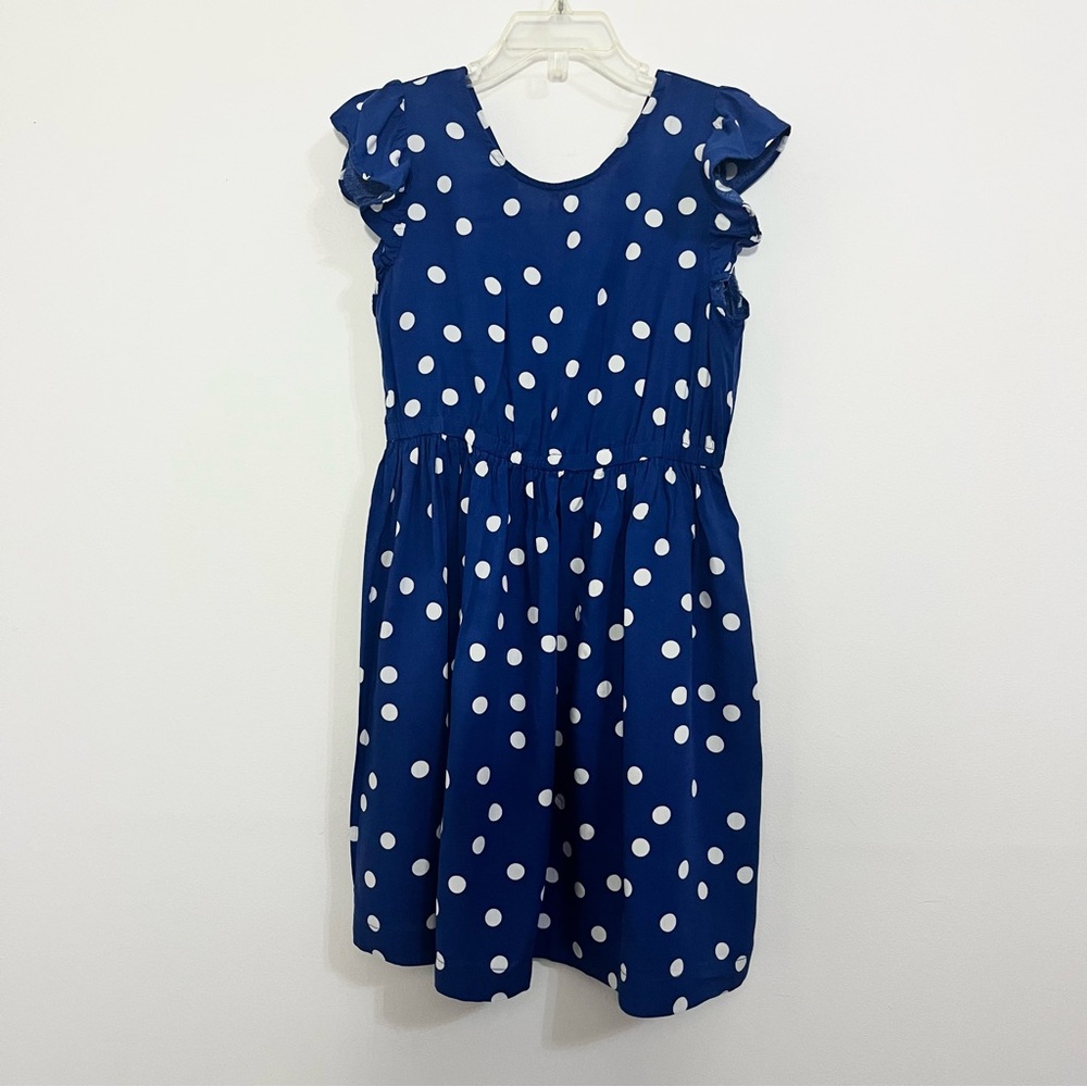 Blue Polka Dot Dress by Carters is in like new condition. Size 8